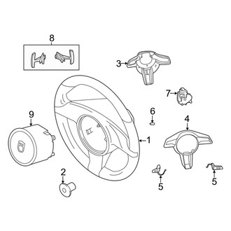 Porsche OE - Steering Wheel & Trim (3.7L)