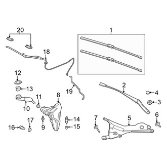 Porsche OE - Windshield - Wiper & Washer Components (Turbo / Turbo S)