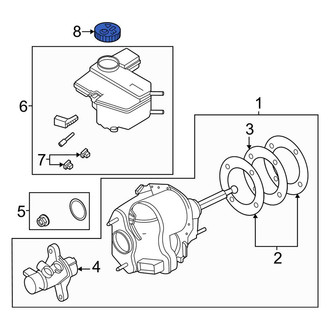 Porsche OE - Brake Master Cylinder Reservoir Cap