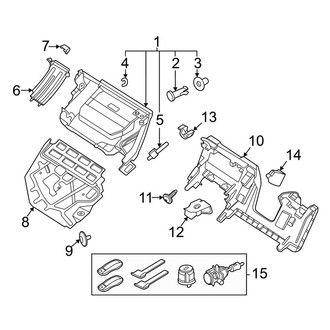 Porsche OE - Instrument Panel - Glove Box (3.7L)