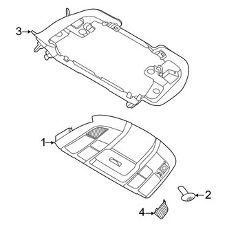 Porsche OE - Overhead Console (3.7L)