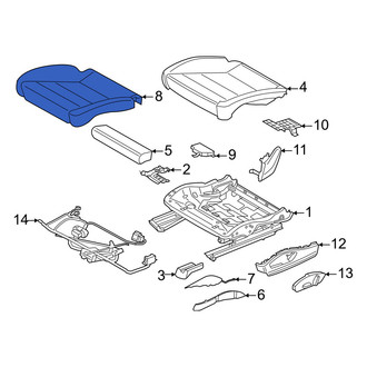 Porsche OE - Front Left Seat Cover