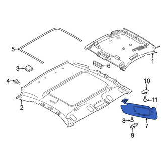 Porsche OE - Left Sun Visor
