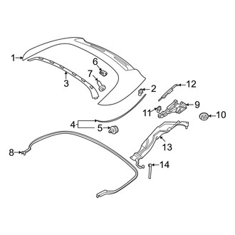 Porsche OE - Roof - Exterior Trim (Turbo / Turbo S Convertible)