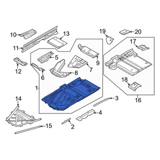 Porsche OE - Front Right Floor Pan