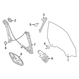 Porsche OE - Door - Glass & Hardware (3.7L)