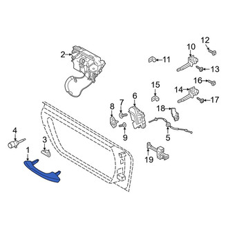 Porsche OE - Front Right Outer Exterior Door Handle