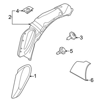 Porsche OE - Quarter Panel - Exterior Trim (Convertible 3.7L)