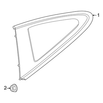 Porsche OE - Quarter Panel - Glass (Coupe)