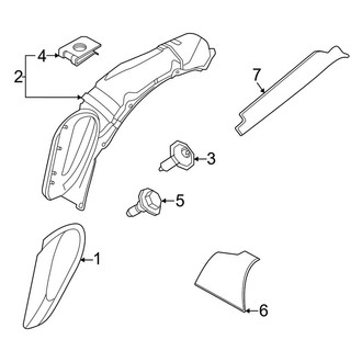 Porsche OE - Quarter Panel - Exterior Trim (Convertible 3.7L)