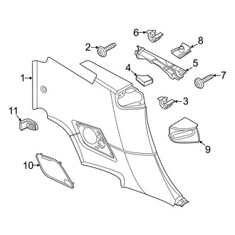 Porsche OE - Quarter Panel - Interior Trim (Turbo / Turbo S Convertible)