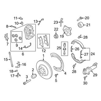 Porsche OE - Rear Suspension - Brake Components
