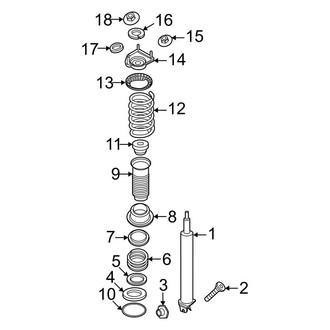 Porsche OE - Rear Suspension - Struts & Components (Adaptive Suspension), (Turbo S)