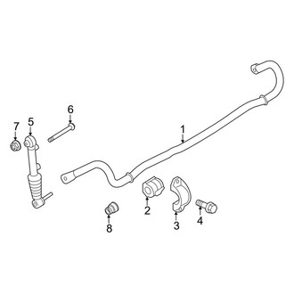 Porsche OE - Rear Suspension - Stabilizer Bar & Components (Dynamic Chassis Control), (Turbo / Turbo S)