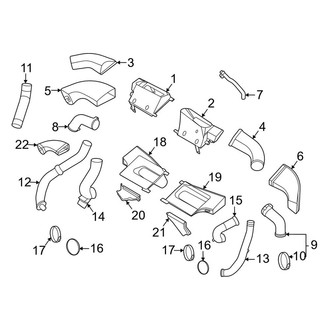Porsche OE - Cooling - Intercooler (Ducts), (3.7L)