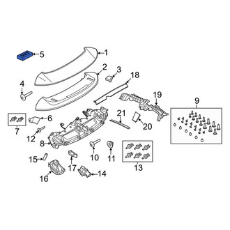Porsche OE - Spoiler Hardware Kit