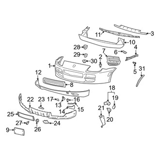 Porsche OE - Front Bumper - Bumper & Components