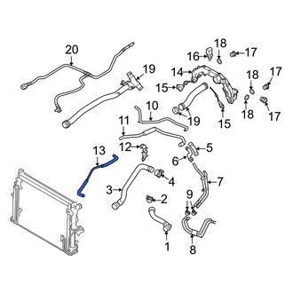 Porsche OE - Engine Coolant Overflow Hose