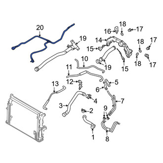 Porsche OE - Engine Coolant Overflow Hose