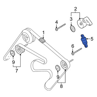 Porsche OE - Accessory Drive Belt Tensioner Assembly