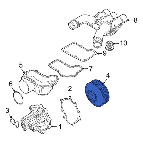 Engine Water Pump Pulley