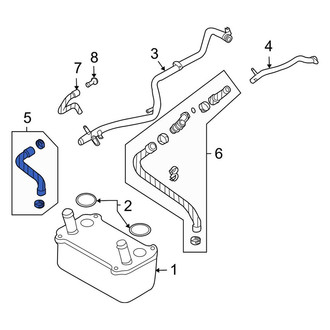 Porsche OE - Engine Oil Cooler Line