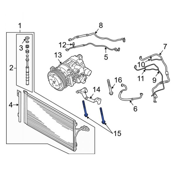 A/C Compressor Bolt