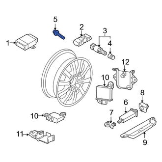 Porsche OE - Tire Pressure Monitoring System (TPMS) Sensor Screw