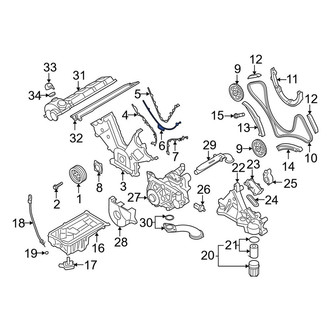 Porsche OE - Left Engine Timing Cover Gasket
