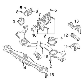 Porsche OE - Engine / Transaxle - Engine & Transmission Mounting (4.5L B Engine VIN Character)