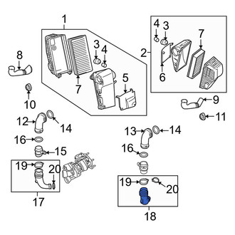 Porsche OE - Left Engine Air Intake Hose