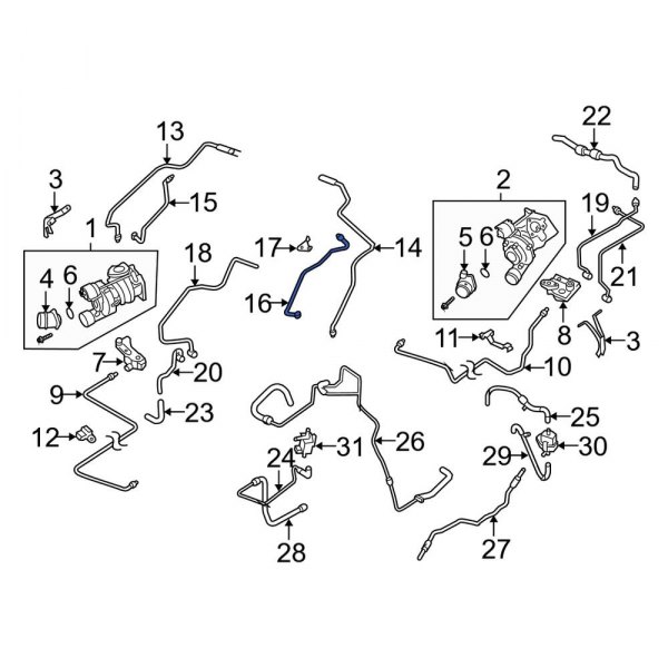 Turbocharger Oil Line