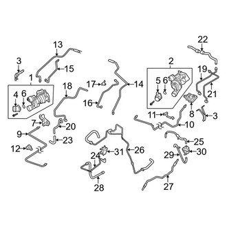 Porsche OE - Engine / Transaxle - Turbocharger & Components (4.5L C Engine VIN Character)