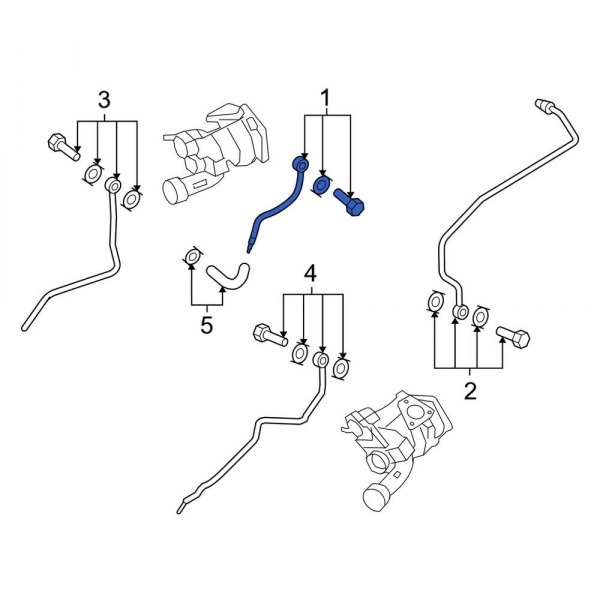 Turbocharger Coolant Line