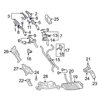 Porsche OE - Exhaust Muffler Gasket