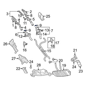 Porsche OE - Exhaust Muffler Gasket