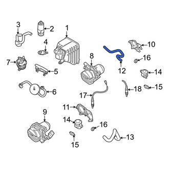 Porsche OE - Right Secondary Air Injection Pump Hose
