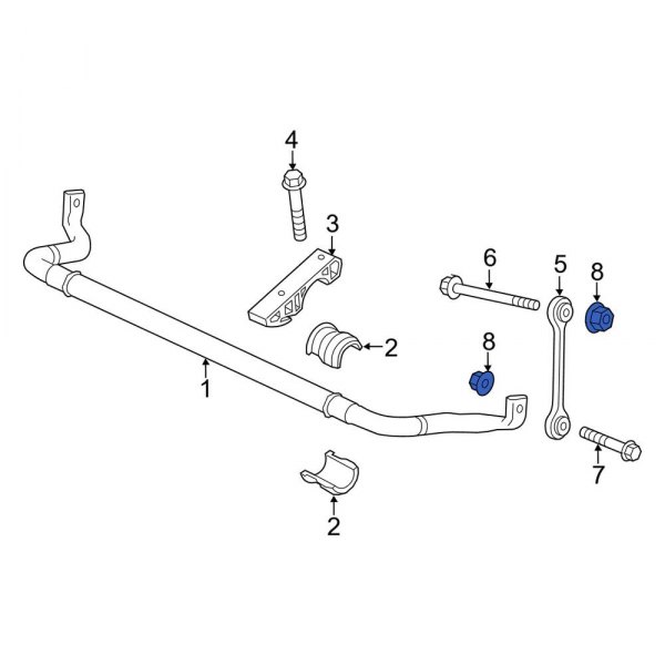 Suspension Stabilizer Bar Link Nut