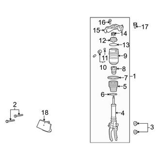 Porsche OE - Front Suspension - Shocks & Components (With Auto Leveling System)