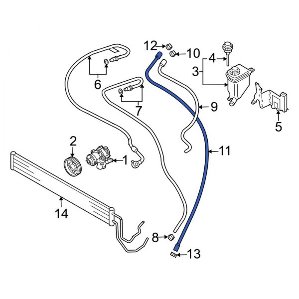 Power Steering Reservoir Hose