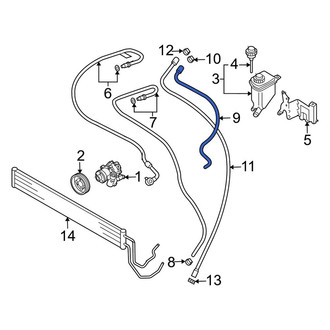 Porsche OE - Power Steering Reservoir Hose
