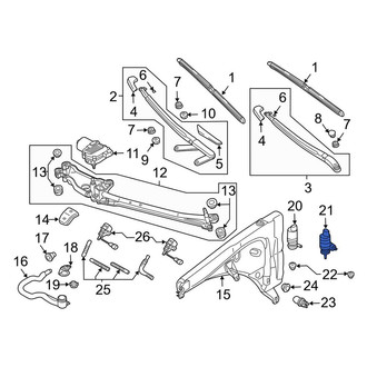 Porsche OE - Windshield Washer Pump