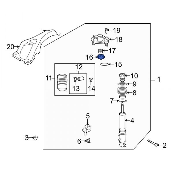 Suspension Shock Absorber & Strut Mount Bushing