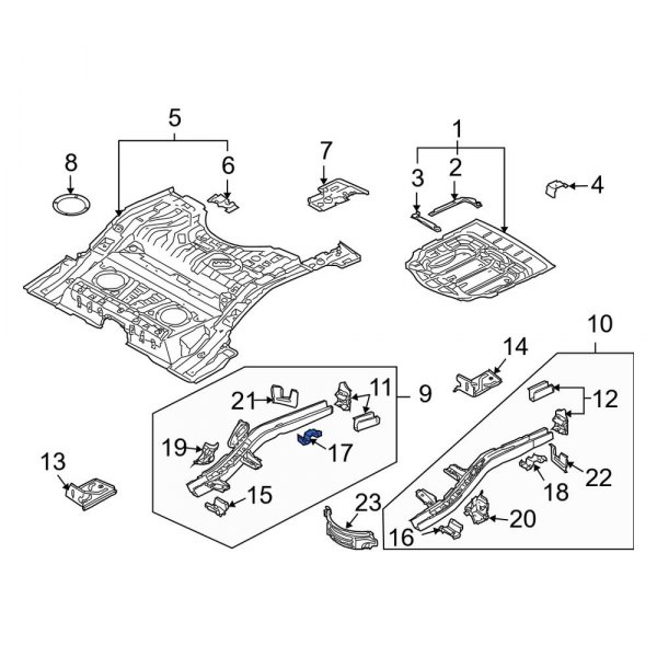 Floor Side Rail Brace