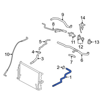 Porsche OE - Upper Radiator Coolant Hose