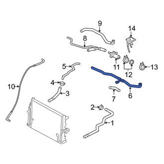 Porsche OE - Lower Radiator Coolant Hose