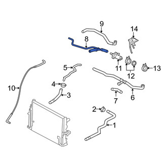 Porsche OE - Lower Radiator Coolant Hose