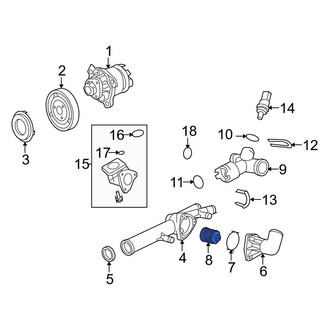 Porsche OE - Engine Coolant Thermostat