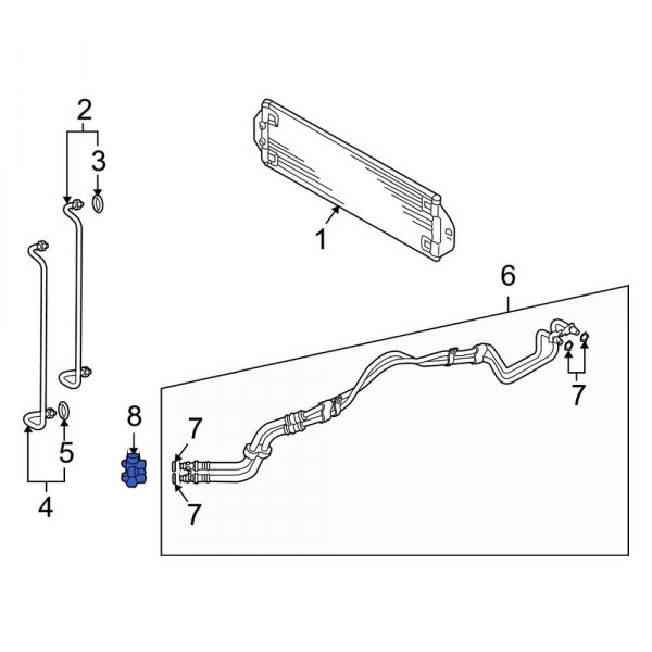 Transmission Oil Cooler Line Bracket