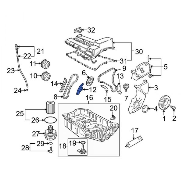 Engine Timing Chain Tensioner